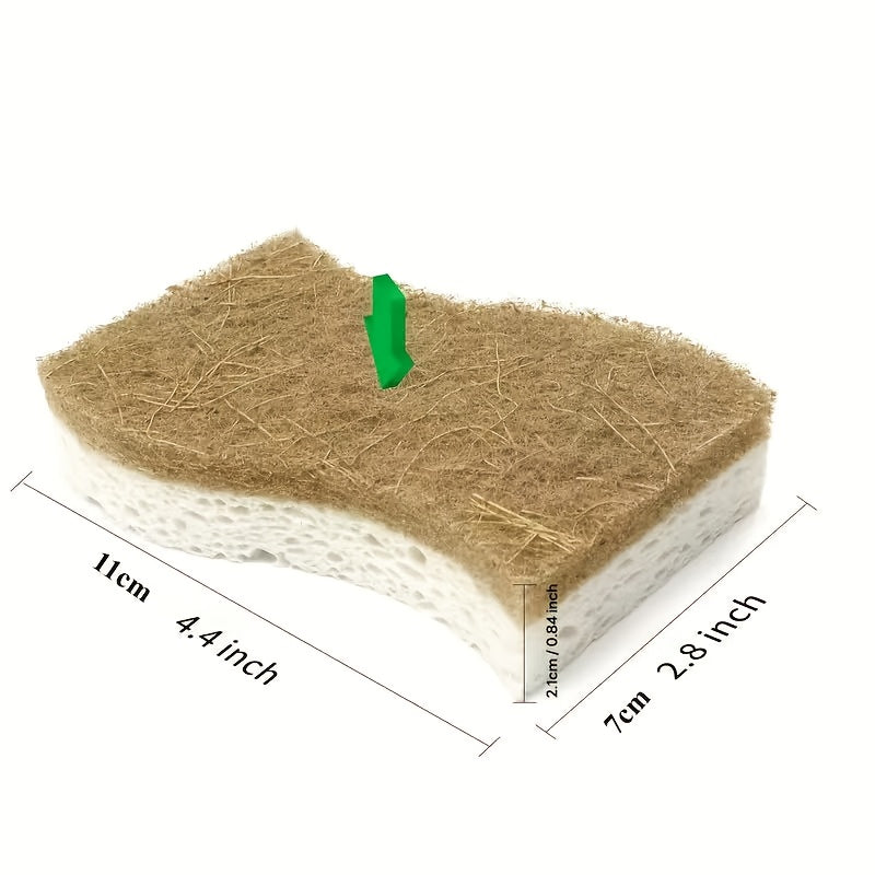 Cellulose, Double-Sided Material Double Effect, One Side Is Delicate And Clean, And The Other Side Is Strong Decontamination Without Hurting Tableware. It Is Suitable for Cleaning Tableware, Glass, Bathrooms, Living Rooms And Toilets