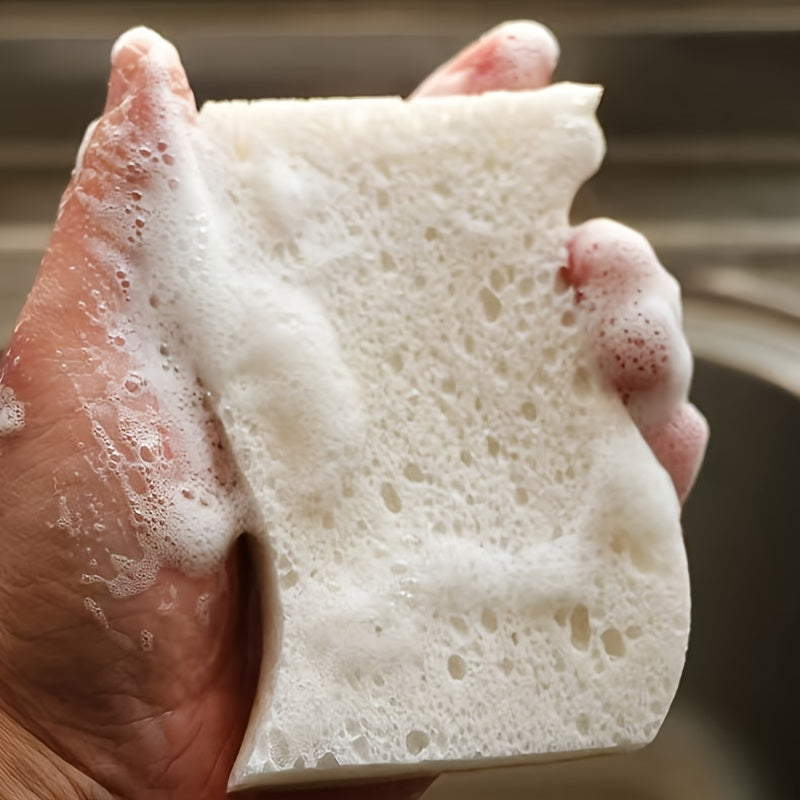 Cellulose, Double-Sided Material Double Effect, One Side Is Delicate And Clean, And The Other Side Is Strong Decontamination Without Hurting Tableware. It Is Suitable for Cleaning Tableware, Glass, Bathrooms, Living Rooms And Toilets