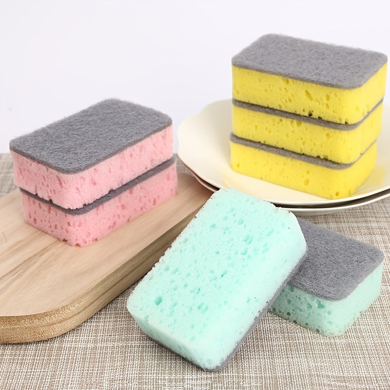 Rounded-corner Scouring Pad, Seaweed Sponge, Zien Cleaning Products, Household Kitchen Dishwashing Cleaning Sponge
