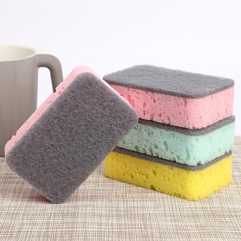 Rounded-corner Scouring Pad, Seaweed Sponge, Zien Cleaning Products, Household Kitchen Dishwashing Cleaning Sponge