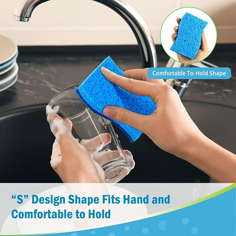 Scratch-Free Cleaning Sponge, Suitable for Dishwashing, Cleaning Sponge, Quick Cleaning Without Scratches, Can Handle Stubborn Dirt, Strong Daily Cleaning Power, Very Suitable for Use in The Kitchen And Dining Table