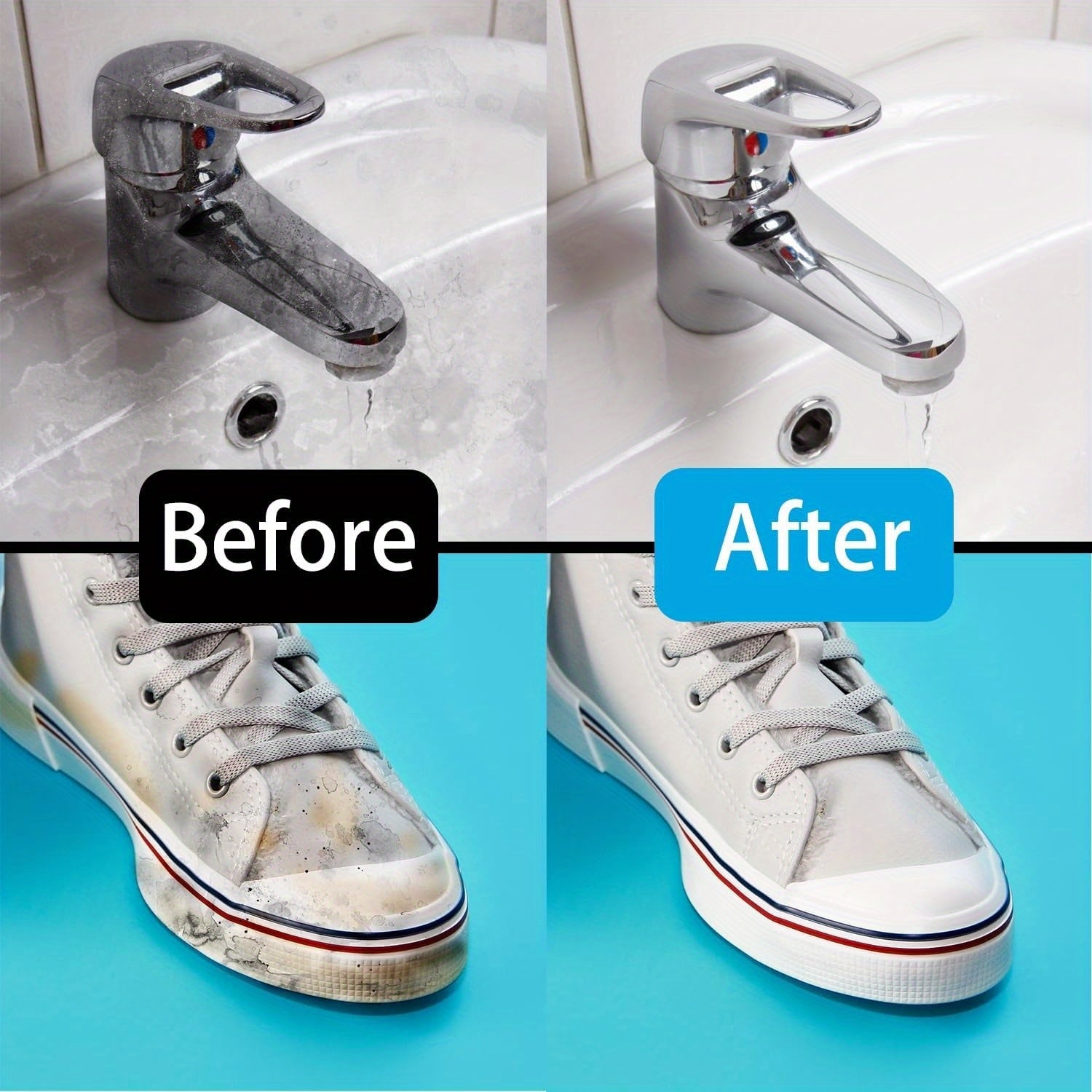 50pcs Magic Sponge Erasers, Heavy-Duty Cleaning Pads - 2X Stronger & Extra Dense for Tough Stains, Multi-Surface Scrubber for Kitchen, Bathroom, Bathtub, Sink, Walls | Non-Scratch, Fast Cleaning, Reusable & Ergonomic