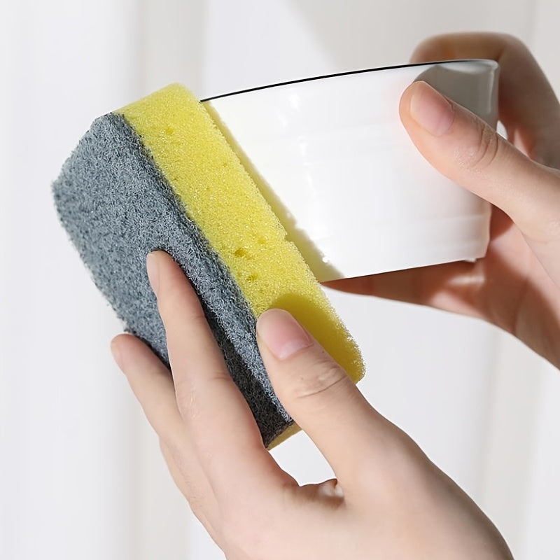 Rounded-corner Scouring Pad, Seaweed Sponge, Zien Cleaning Products, Household Kitchen Dishwashing Cleaning Sponge